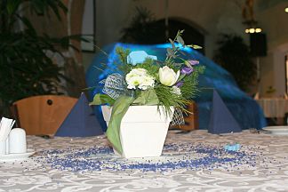 Květiny na odhalení Škody Roomster